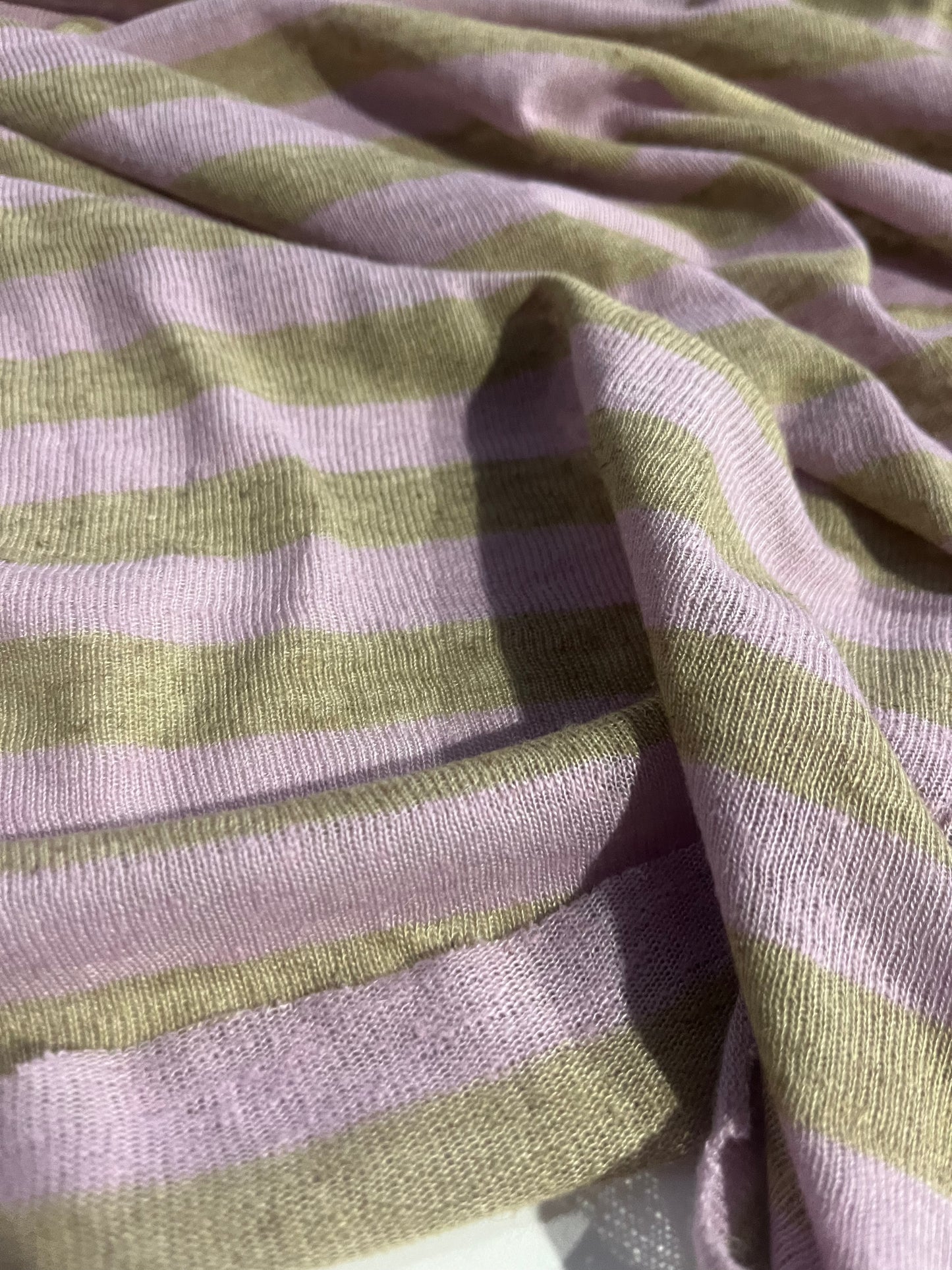 KNITTIES 015 jersey linen/cotton lilac/naturel