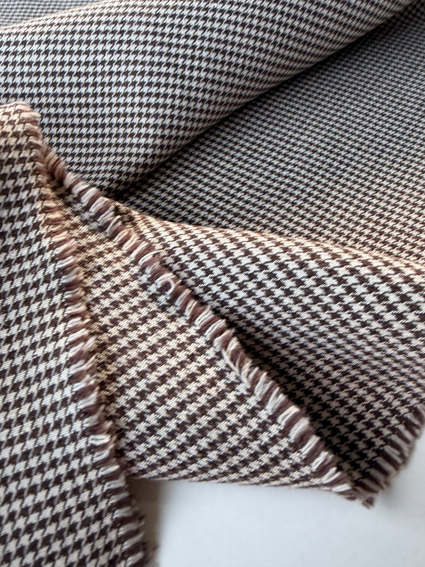 FELICE 005 cotton pied de poule brown/ecru