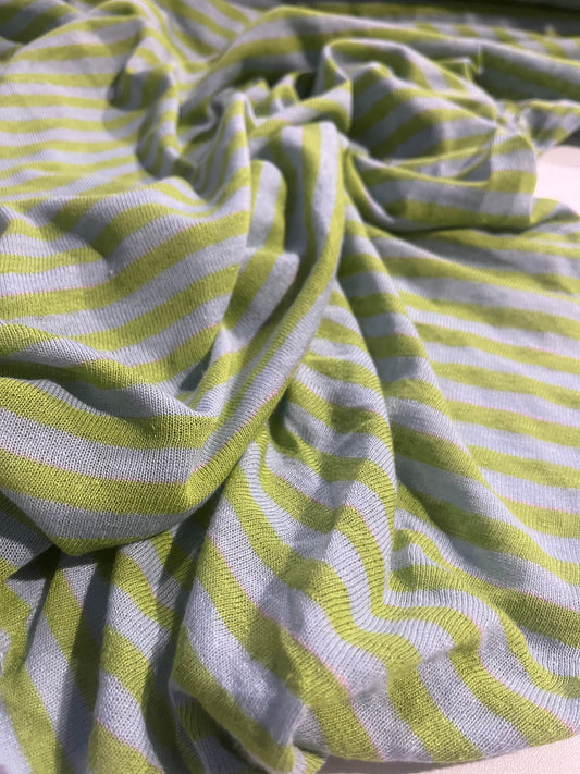 KNITTIES 017 jersey linen/cotton lilac/apple