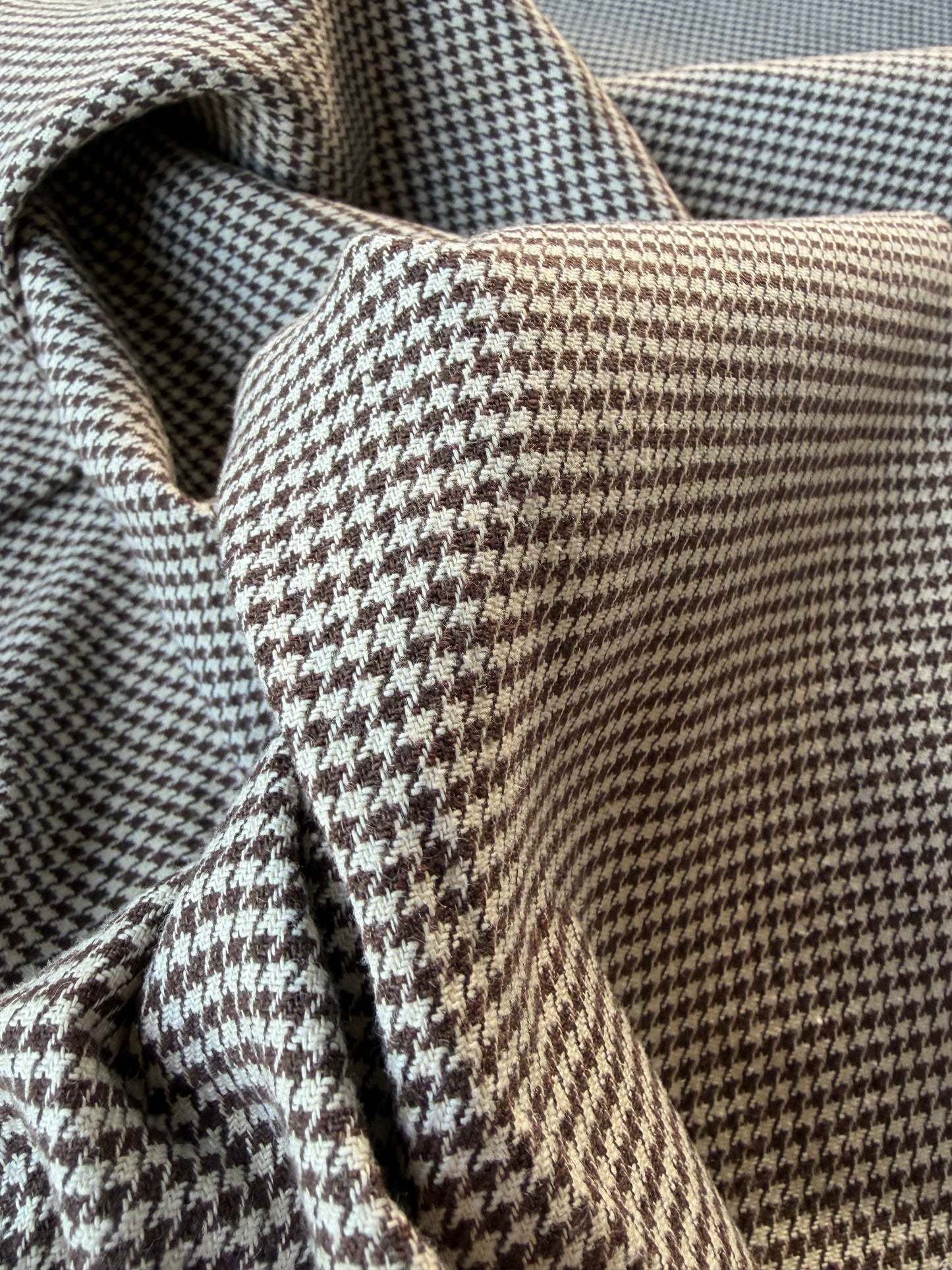 FELICE 005 cotton pied de poule brown/ecru