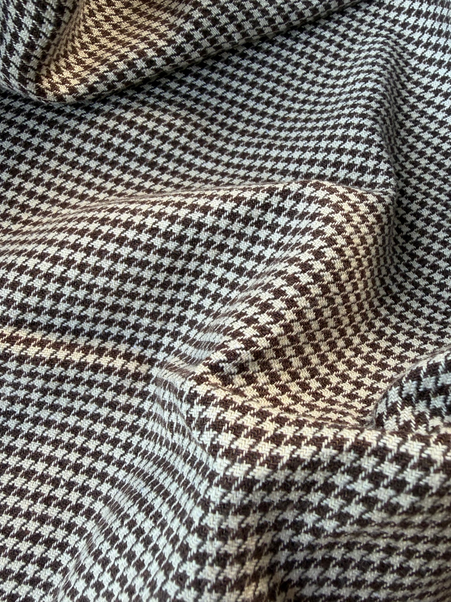 FELICE 005 cotton pied de poule brown/ecru