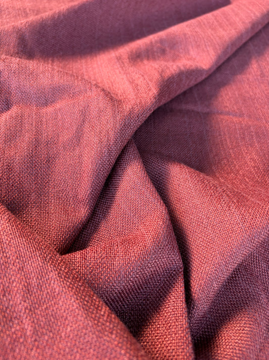 TOTO 050 linen/viscose panama burgundy
