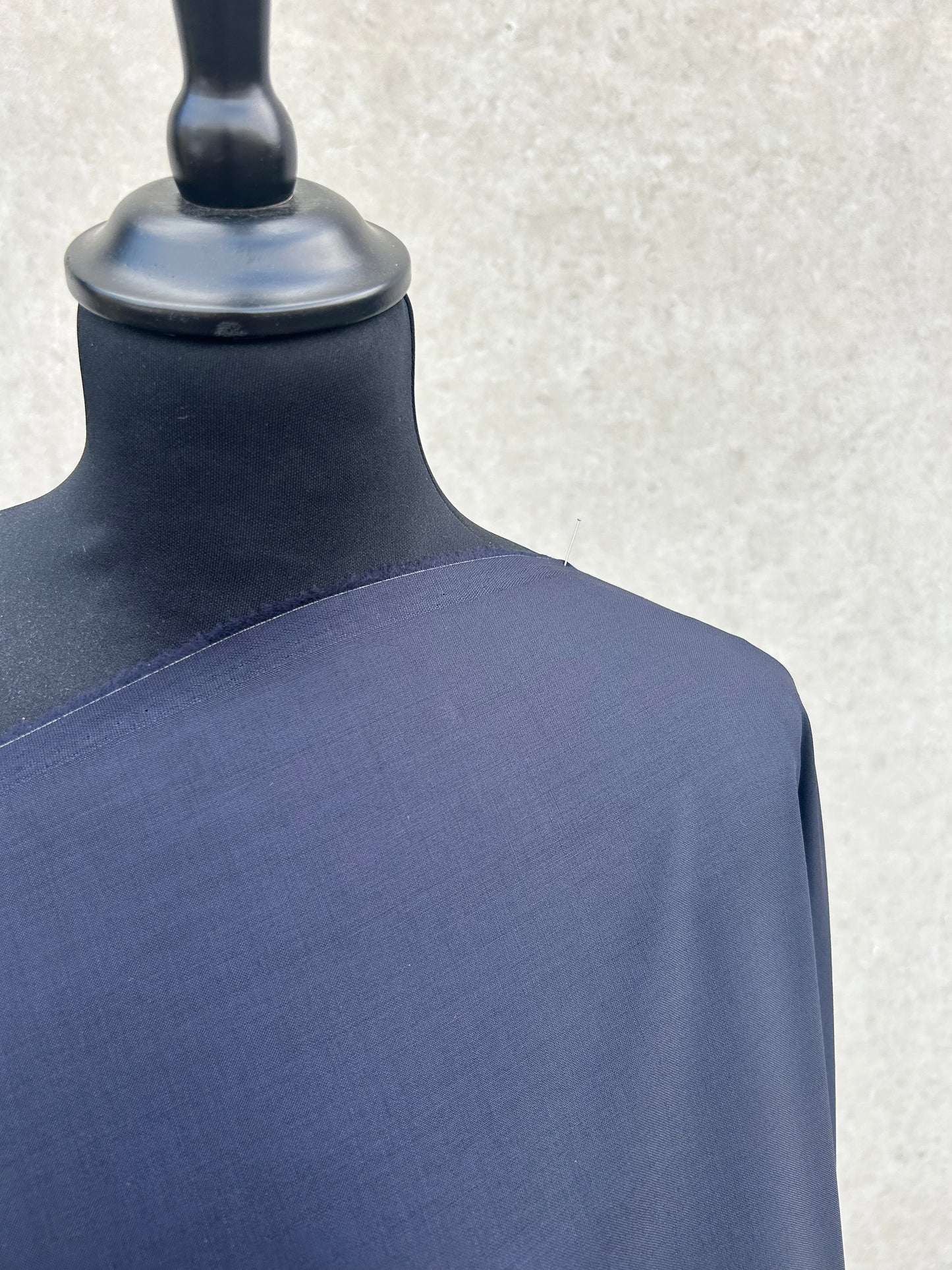 PREM10052 soft tailoring canvas Loro Piana Navy