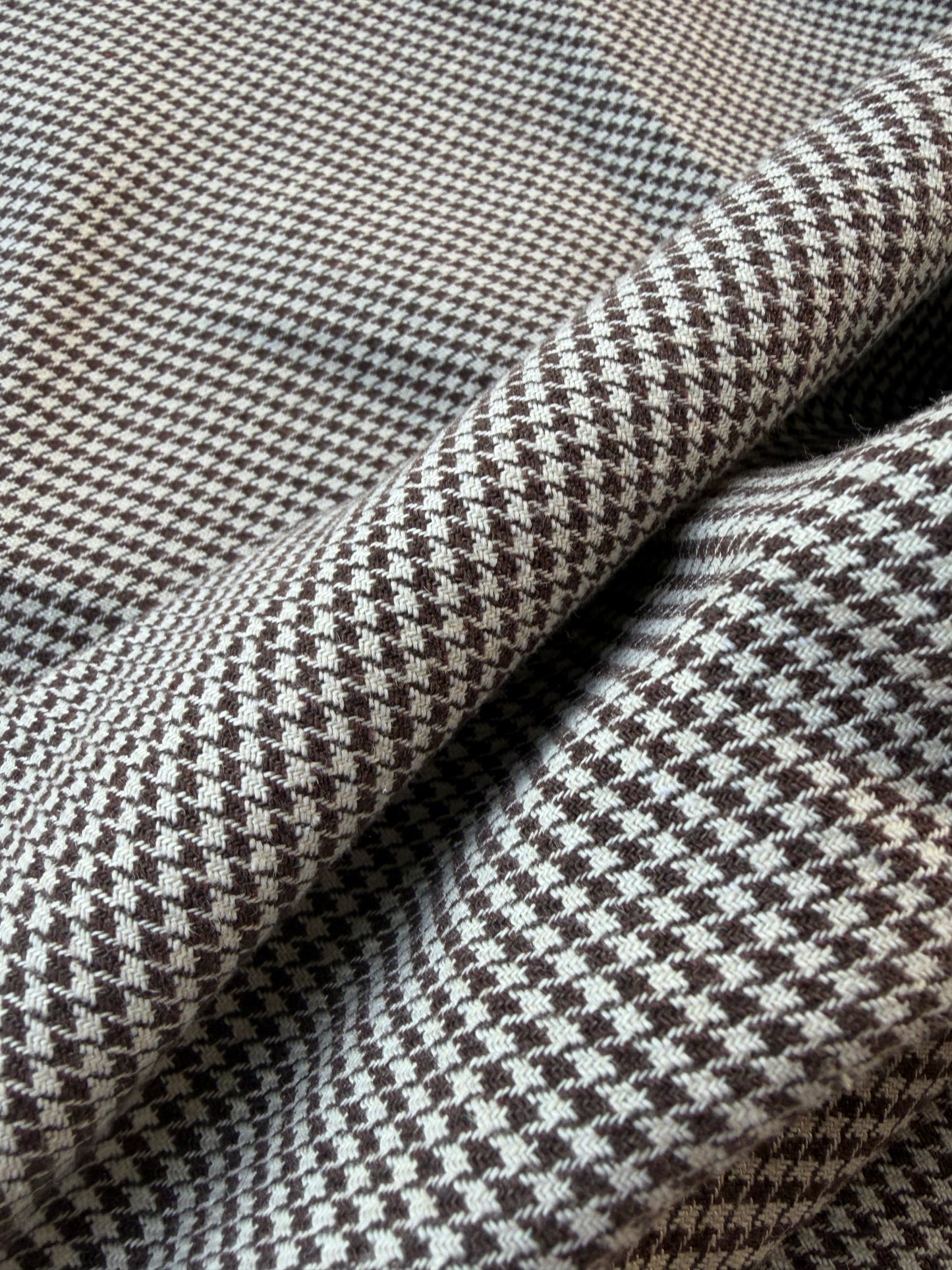 FELICE 005 cotton pied de poule brown/ecru