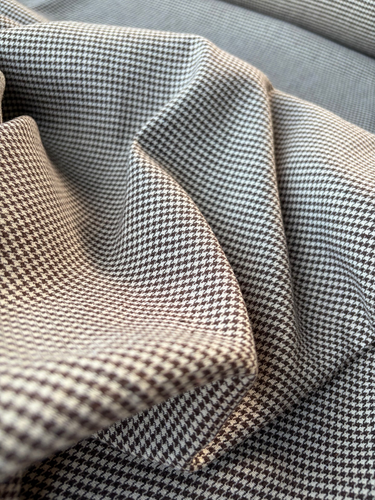 FELICE 005 cotton pied de poule brown/ecru