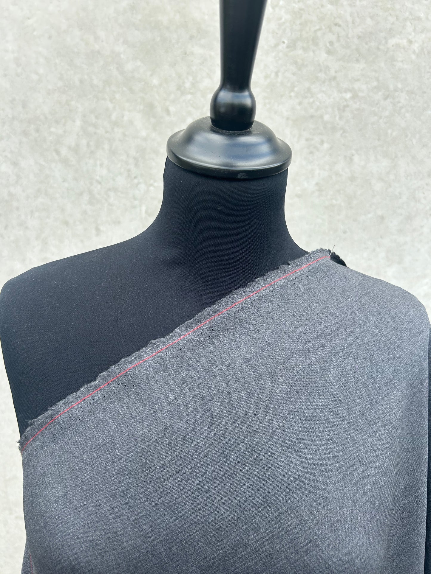 PREM10053 soft and fluid suiting Loro Piana grey