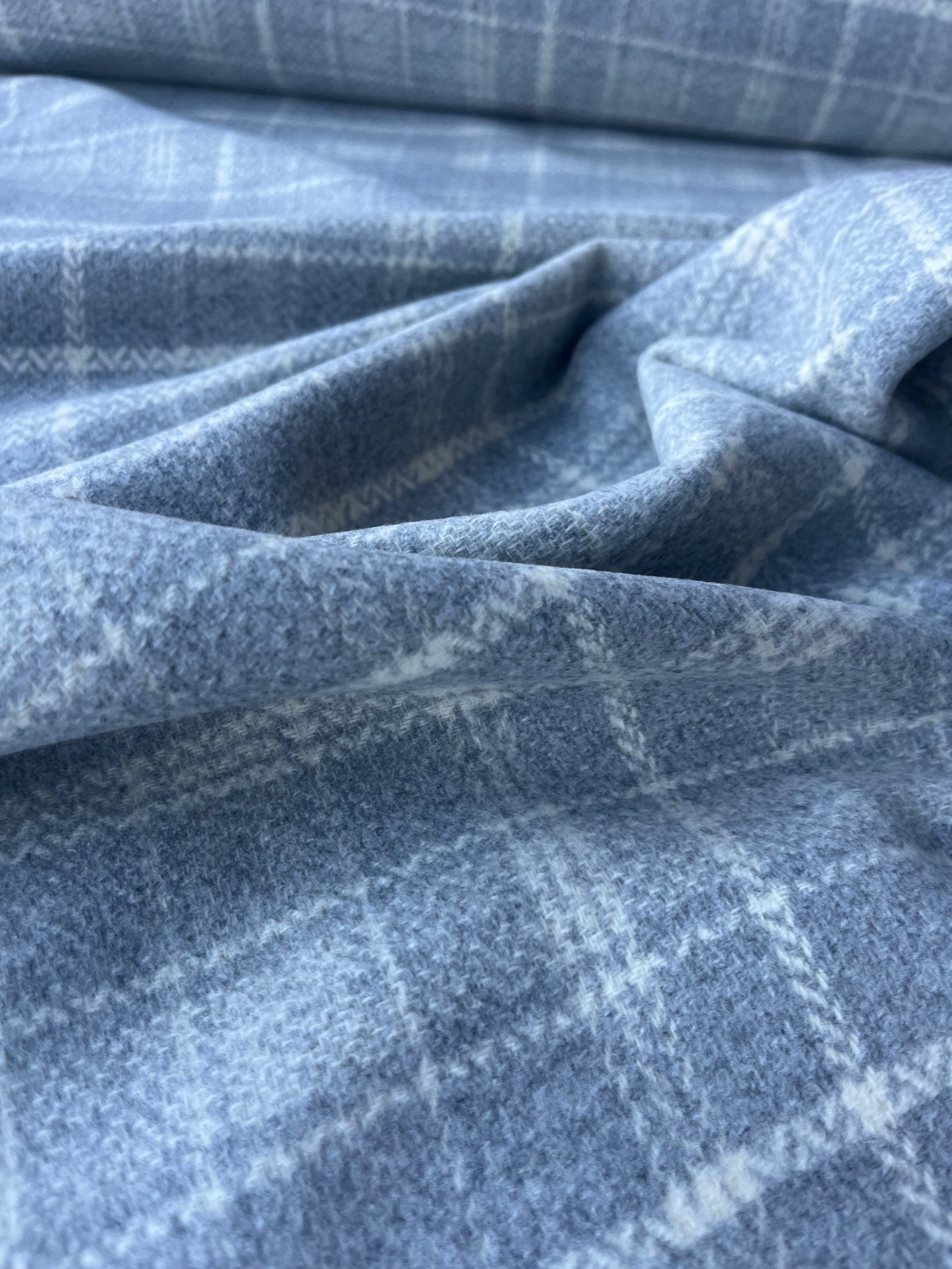 PABLO 014 woolen coat fabric grey/off white