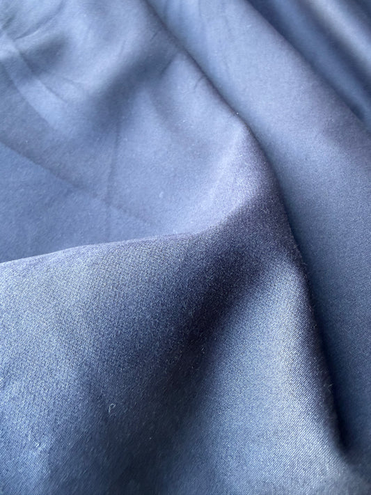 FELICE 018 navy cotton stretch peach finish