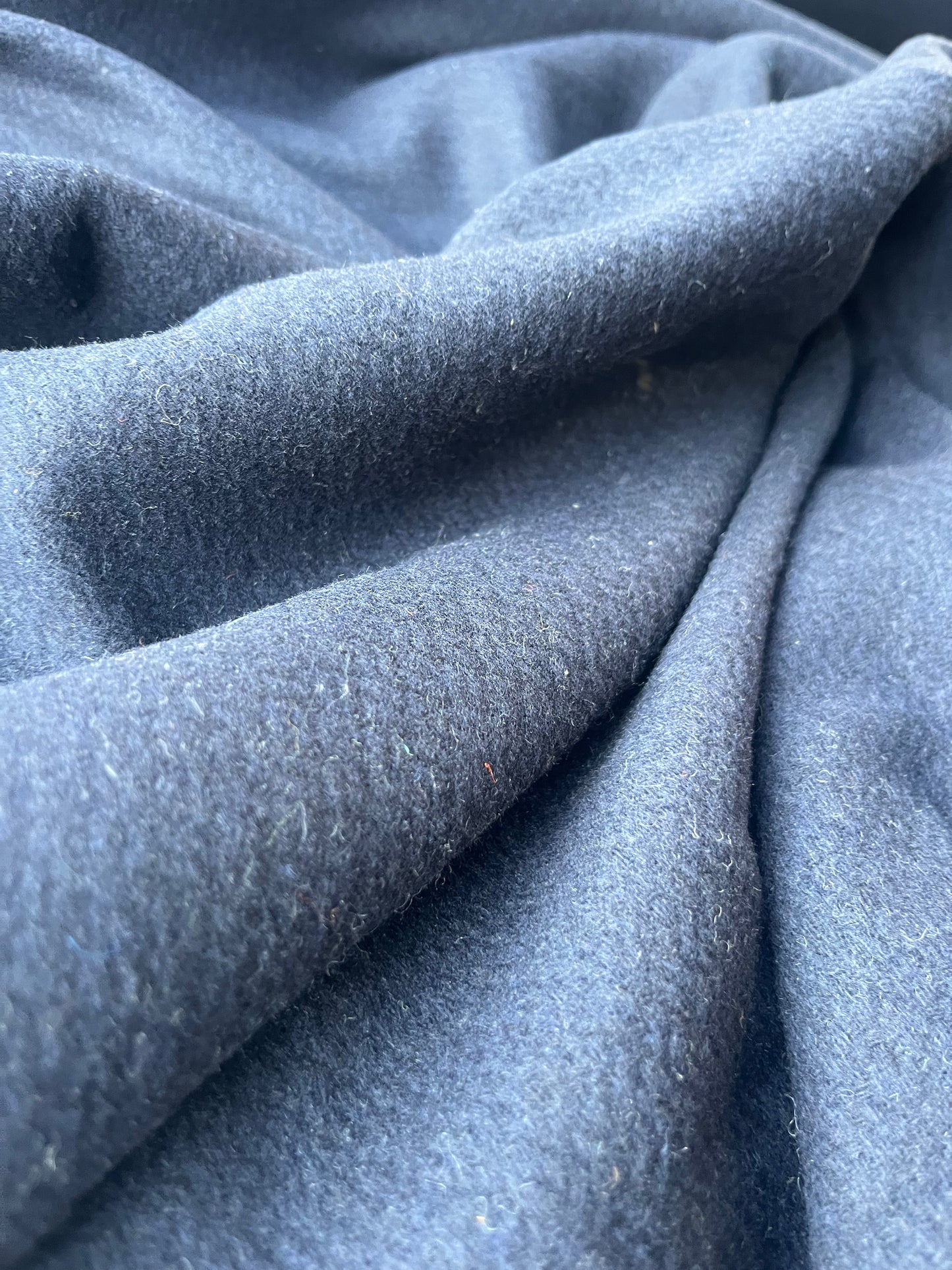 PABLO 017 structured wool caban navy
