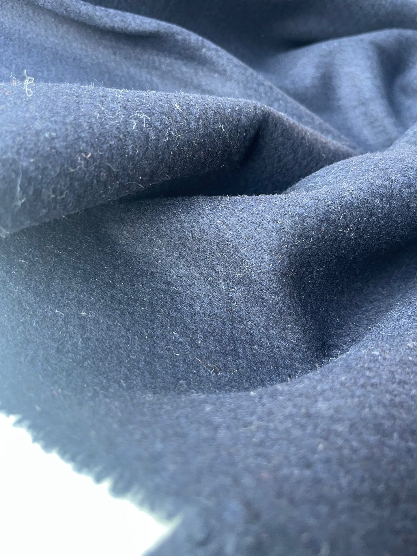 PABLO 017 structured wool caban navy