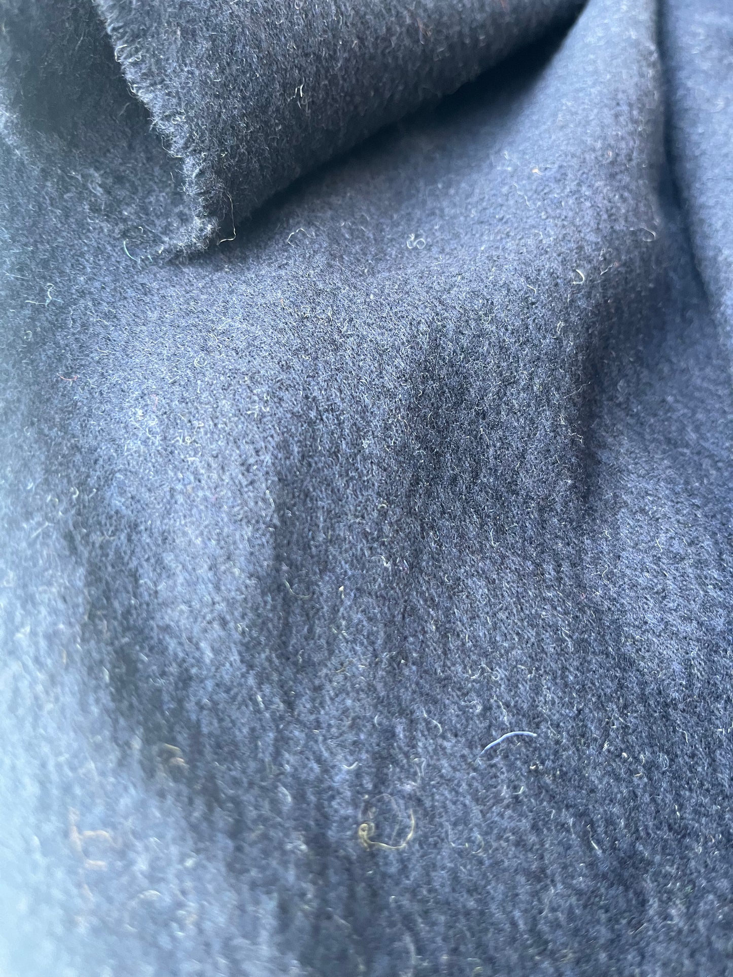 PABLO 017 structured wool caban navy