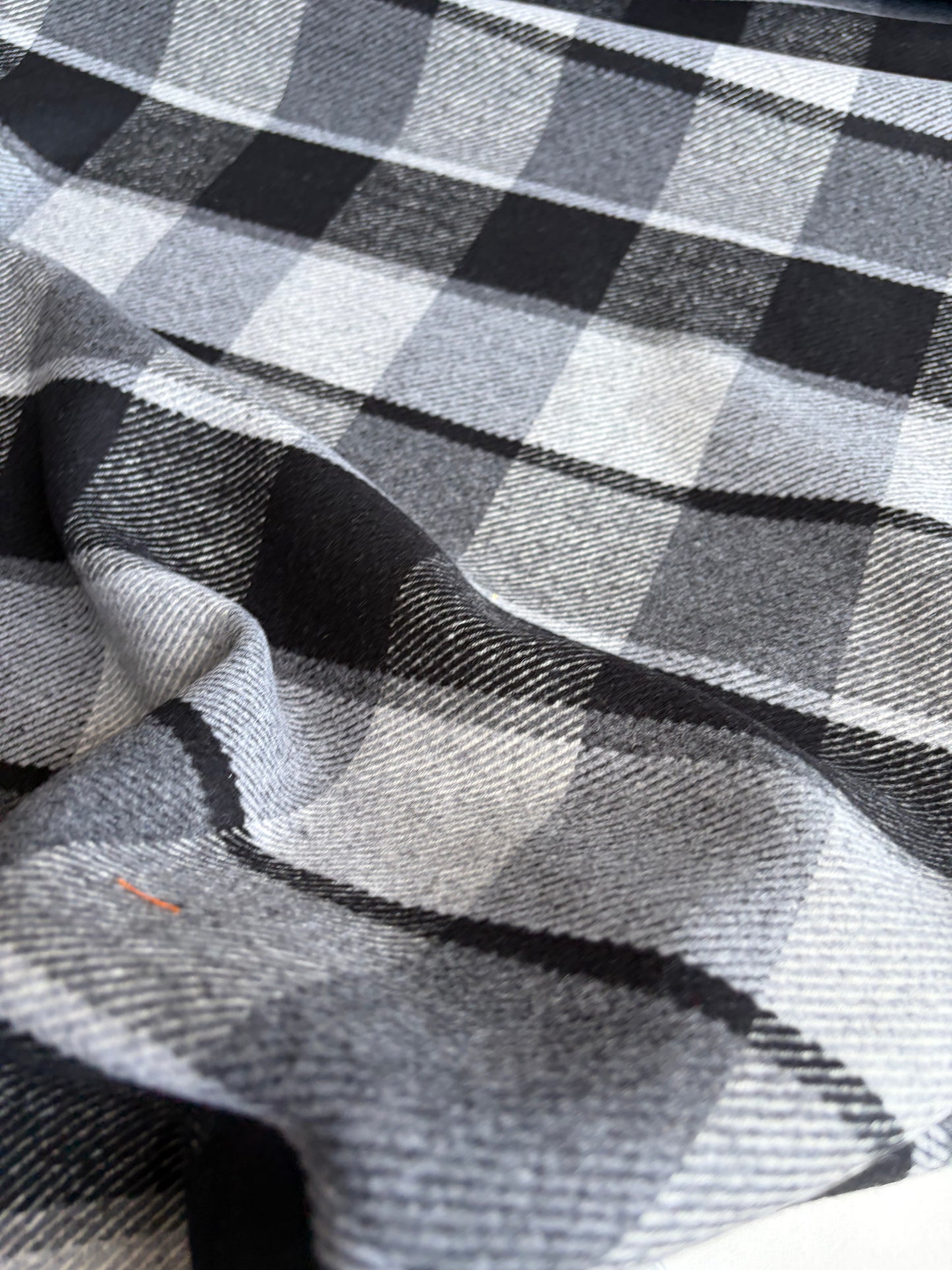 CELIA 032 heavy wool check black/grey