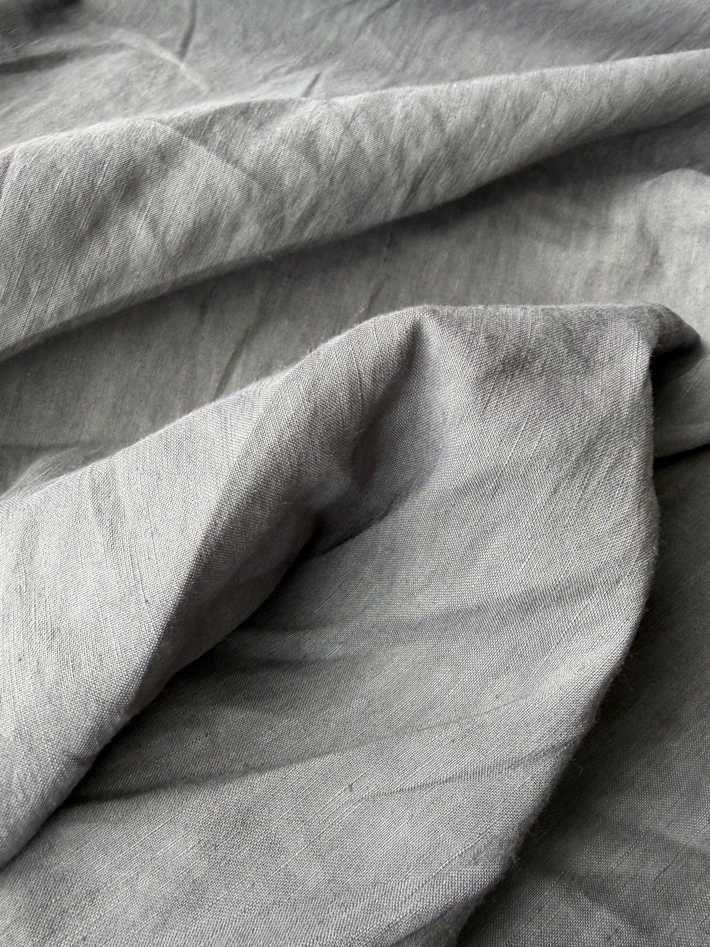 FELICE 022 washed linen stretch grey/taupe