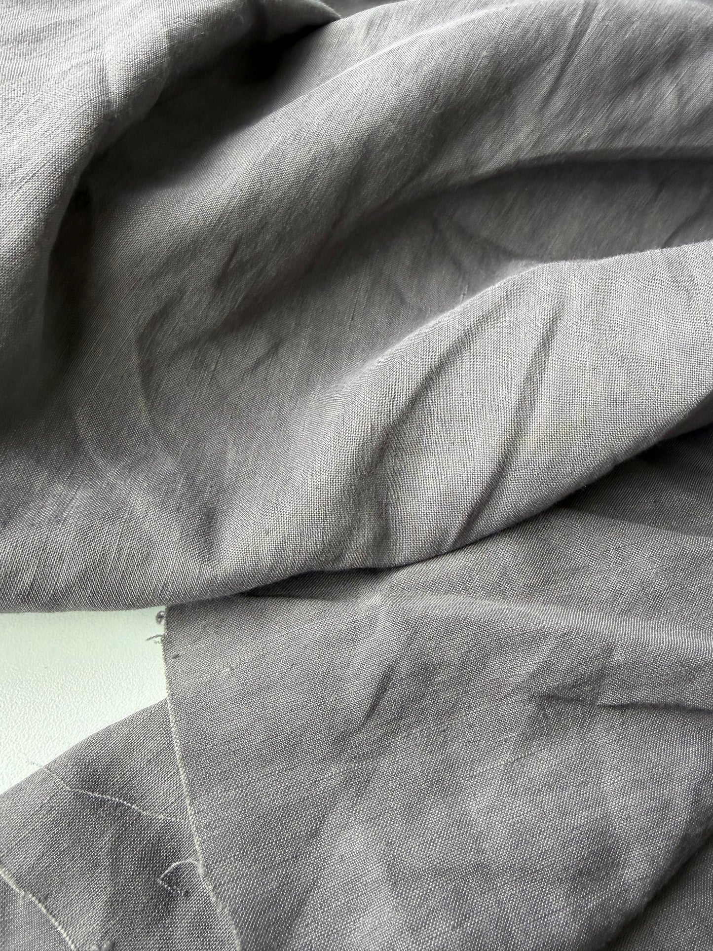 FELICE 022 washed linen stretch grey/taupe