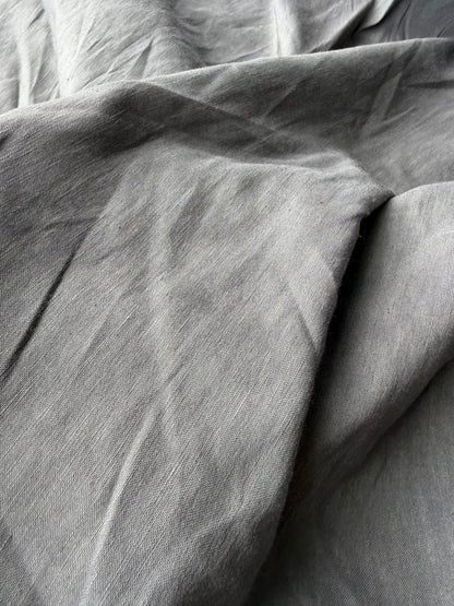 FELICE 022 washed linen stretch grey/taupe