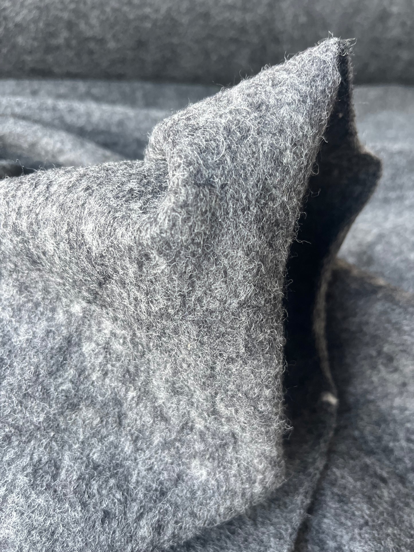 PABLO 002 boiled wool grey mélange
