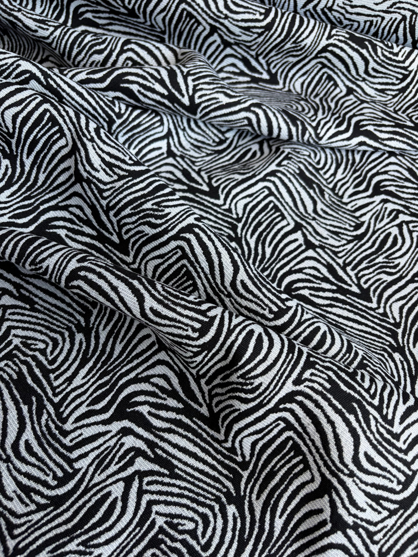CELIA 033 cot jacquard zebra with lurex