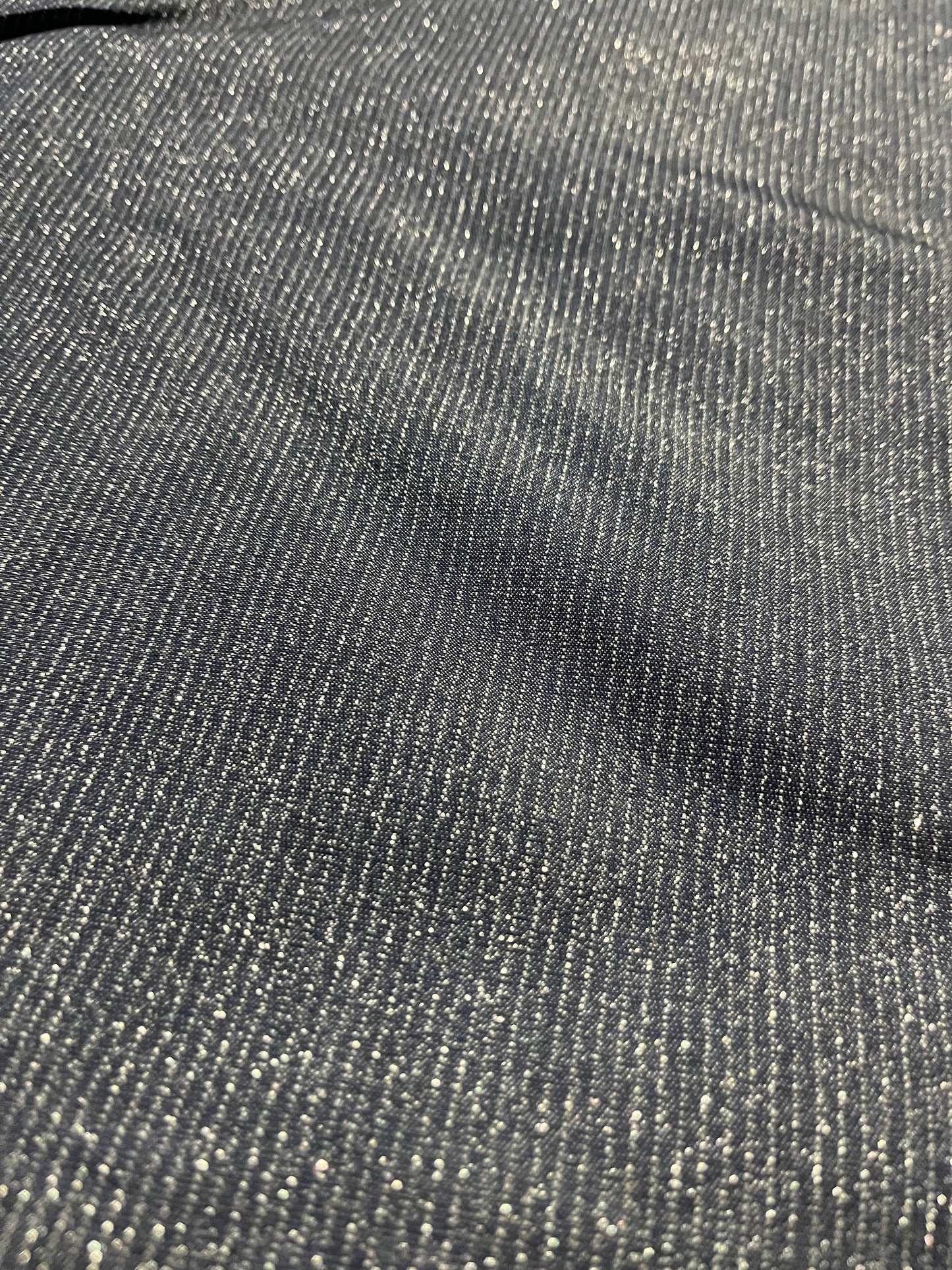 Soft origin 006 tencel denim with shiny lurex stripes