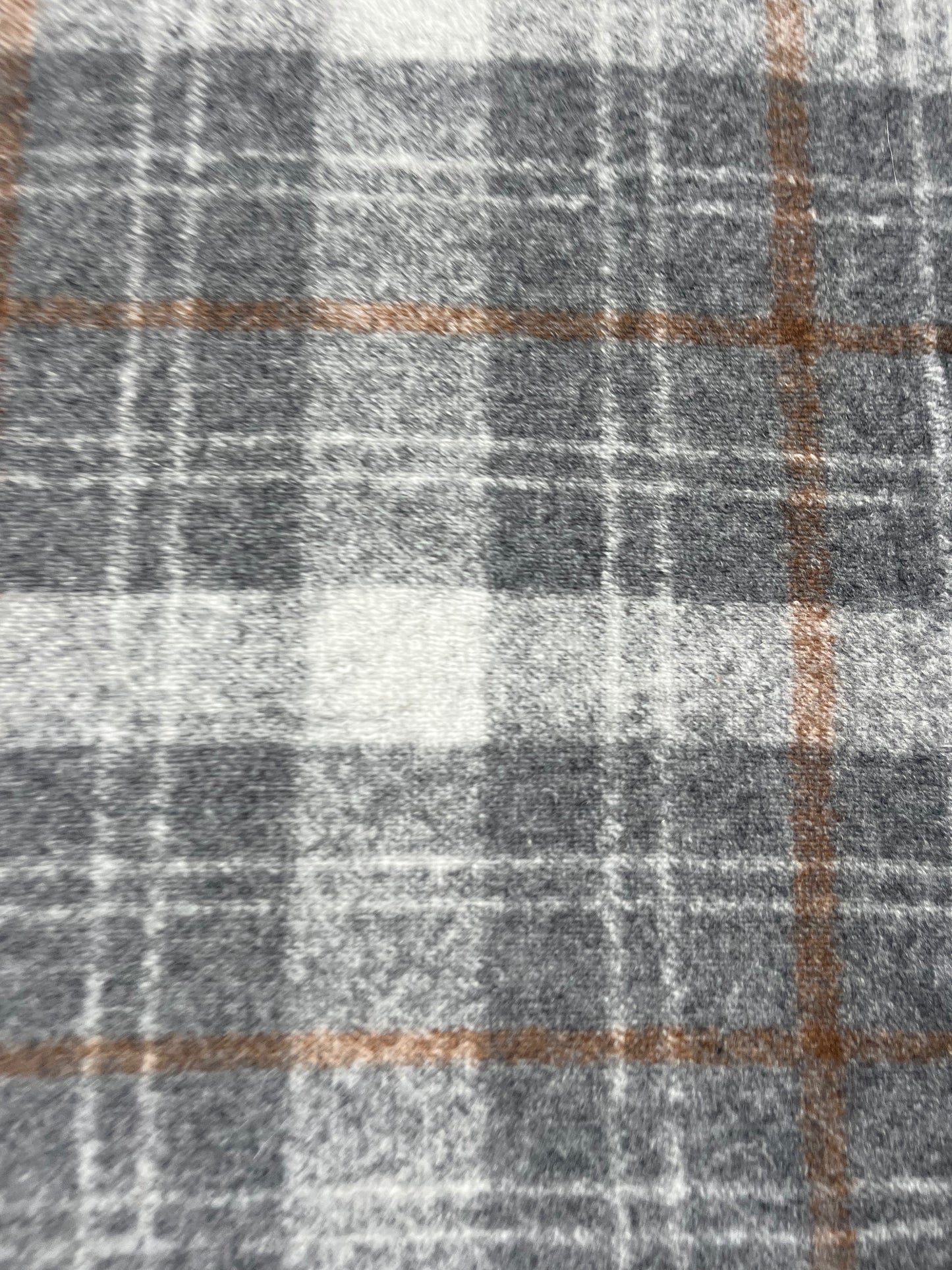 PABLO 021 heavy wool check grey/brown check