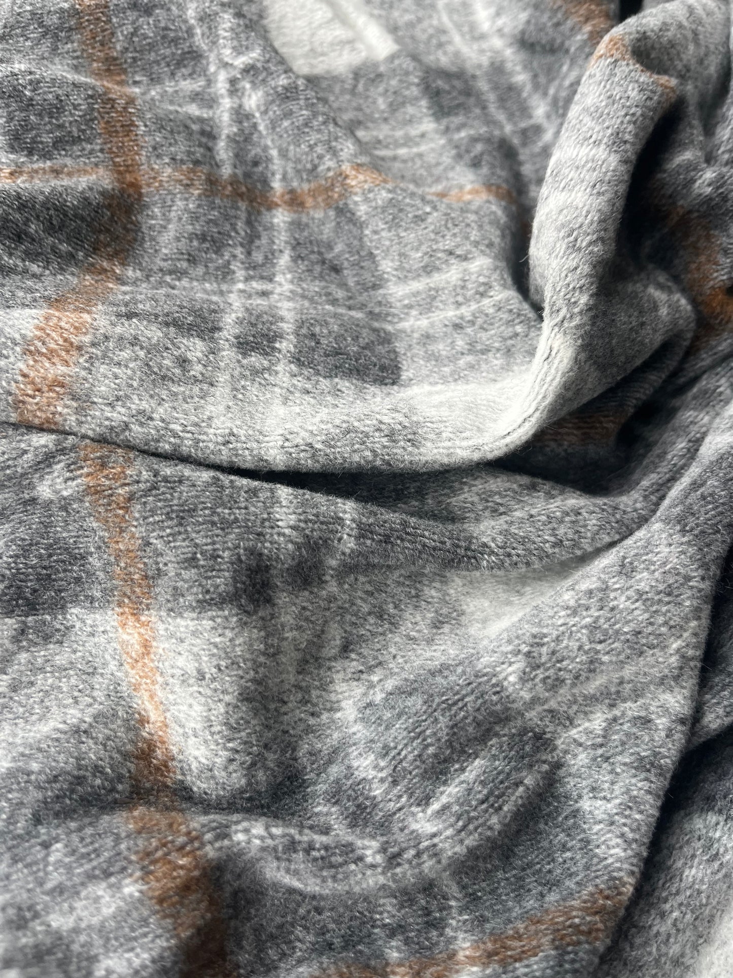 PABLO 021 heavy wool check grey/brown check