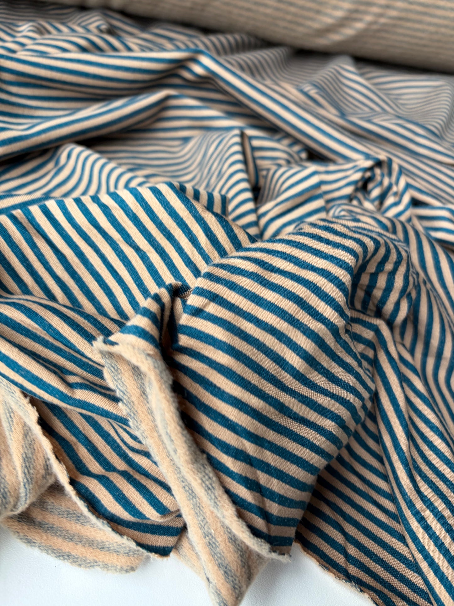 FELICE 026 striped french terry brushed inside