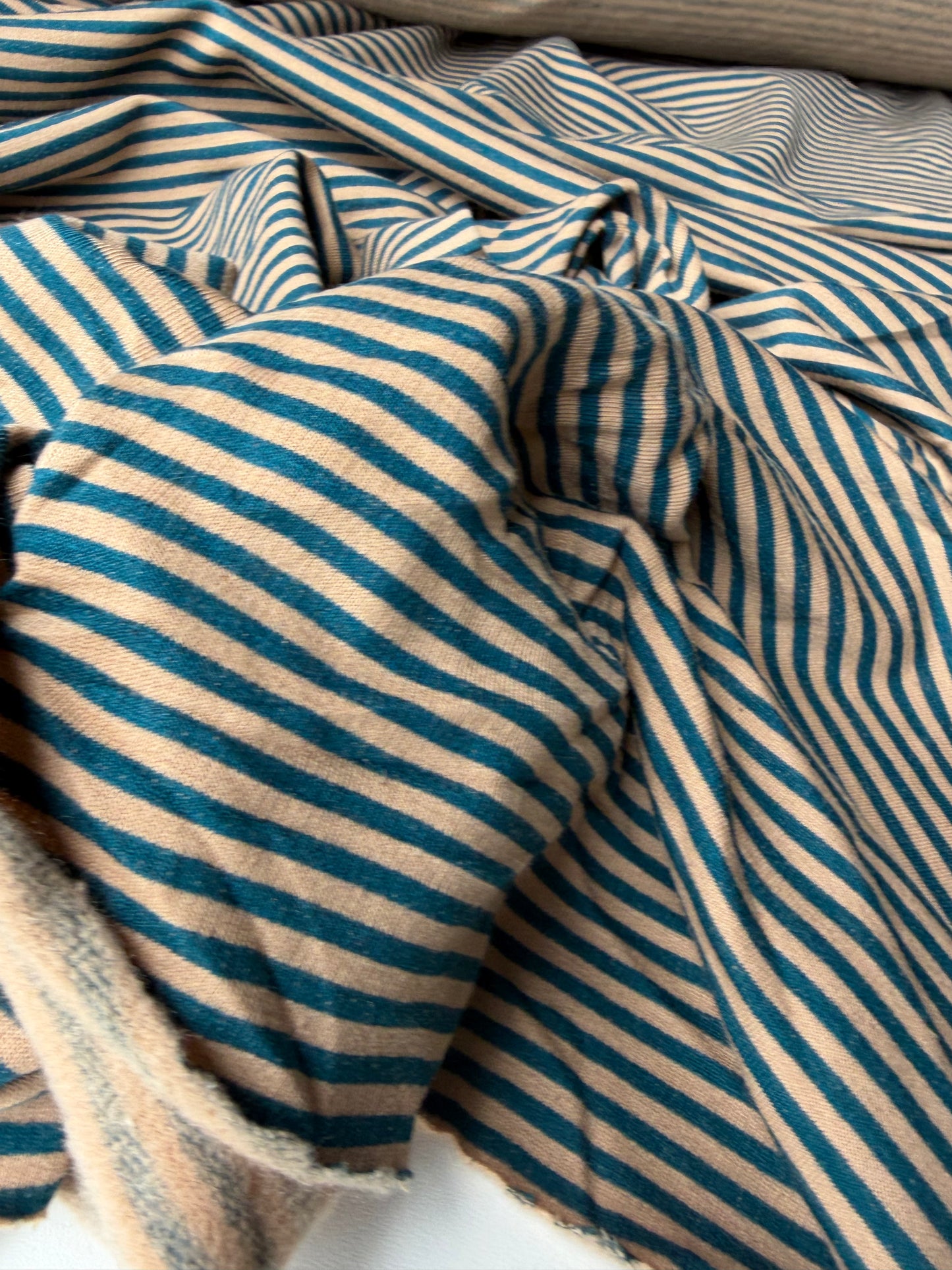 FELICE 026 striped french terry brushed inside