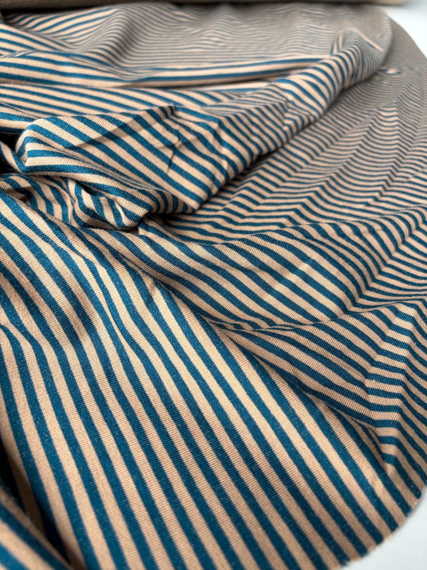 FELICE 026 striped french terry brushed inside