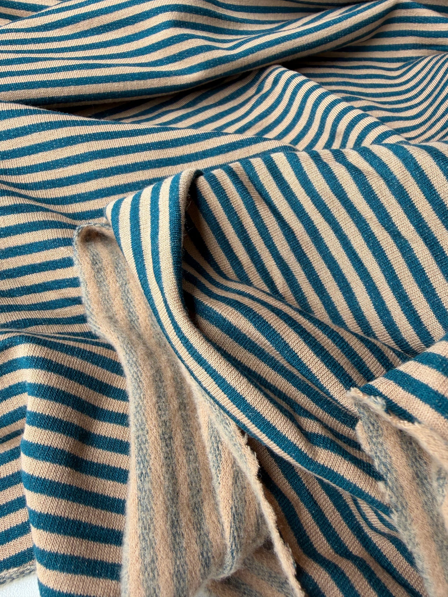 FELICE 026 striped french terry brushed inside