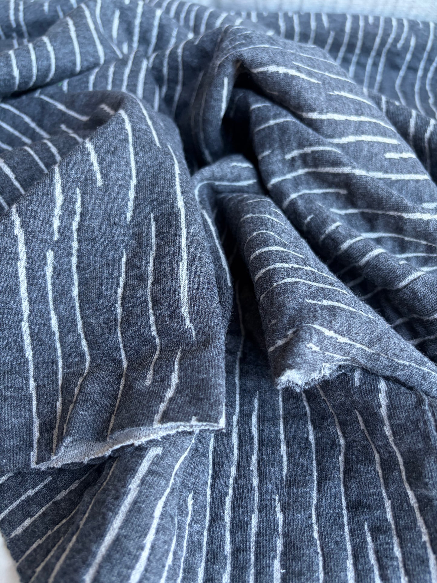 CELIA 039 jersey jacquard grey stripes