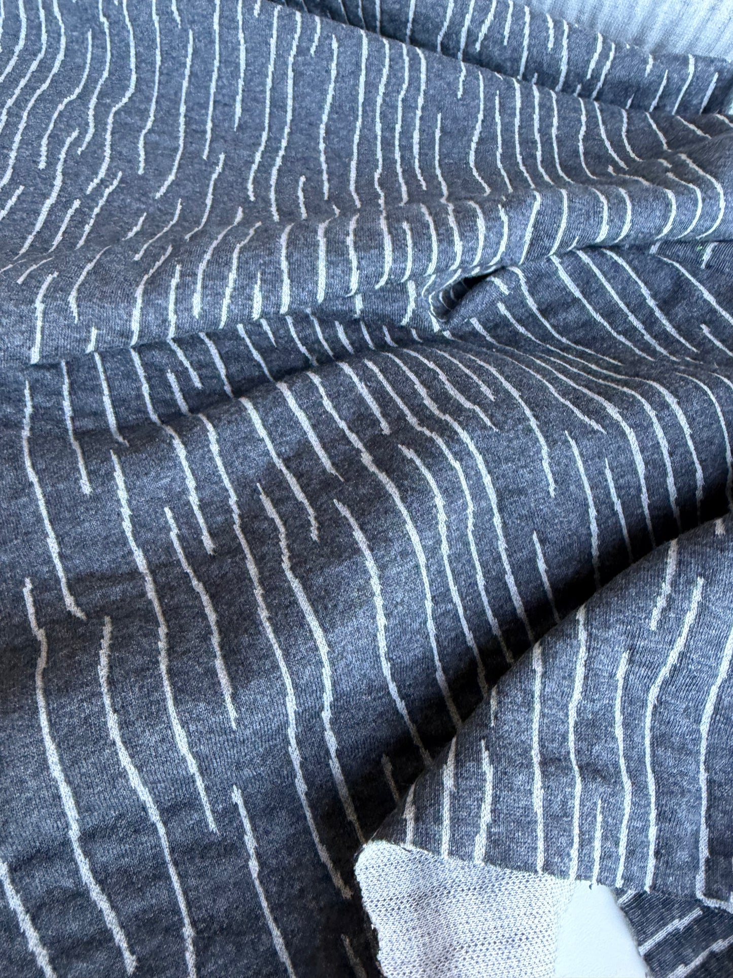 CELIA 039 jersey jacquard grey stripes