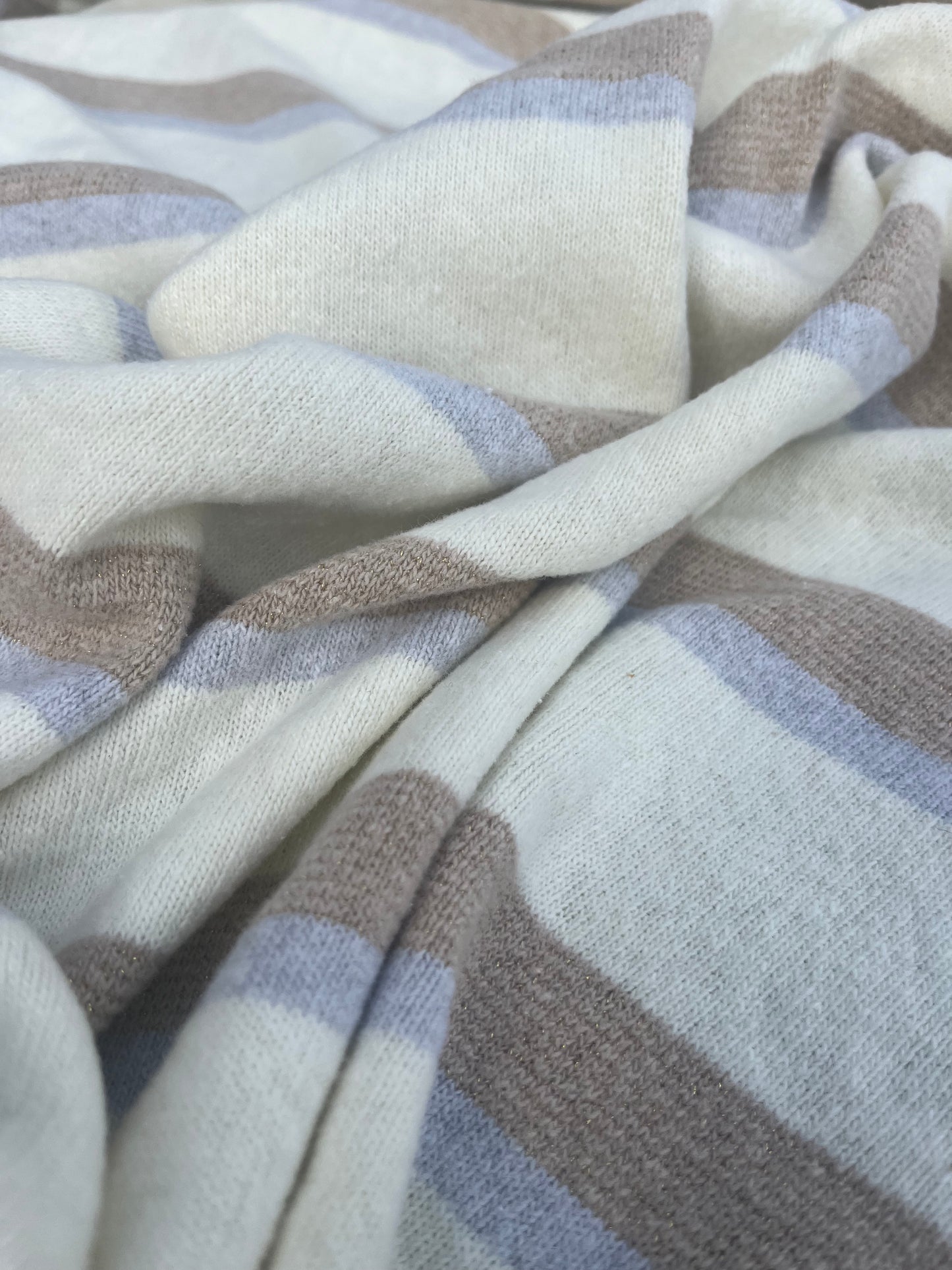 Blandine 038 soft jersey  lurex stripes