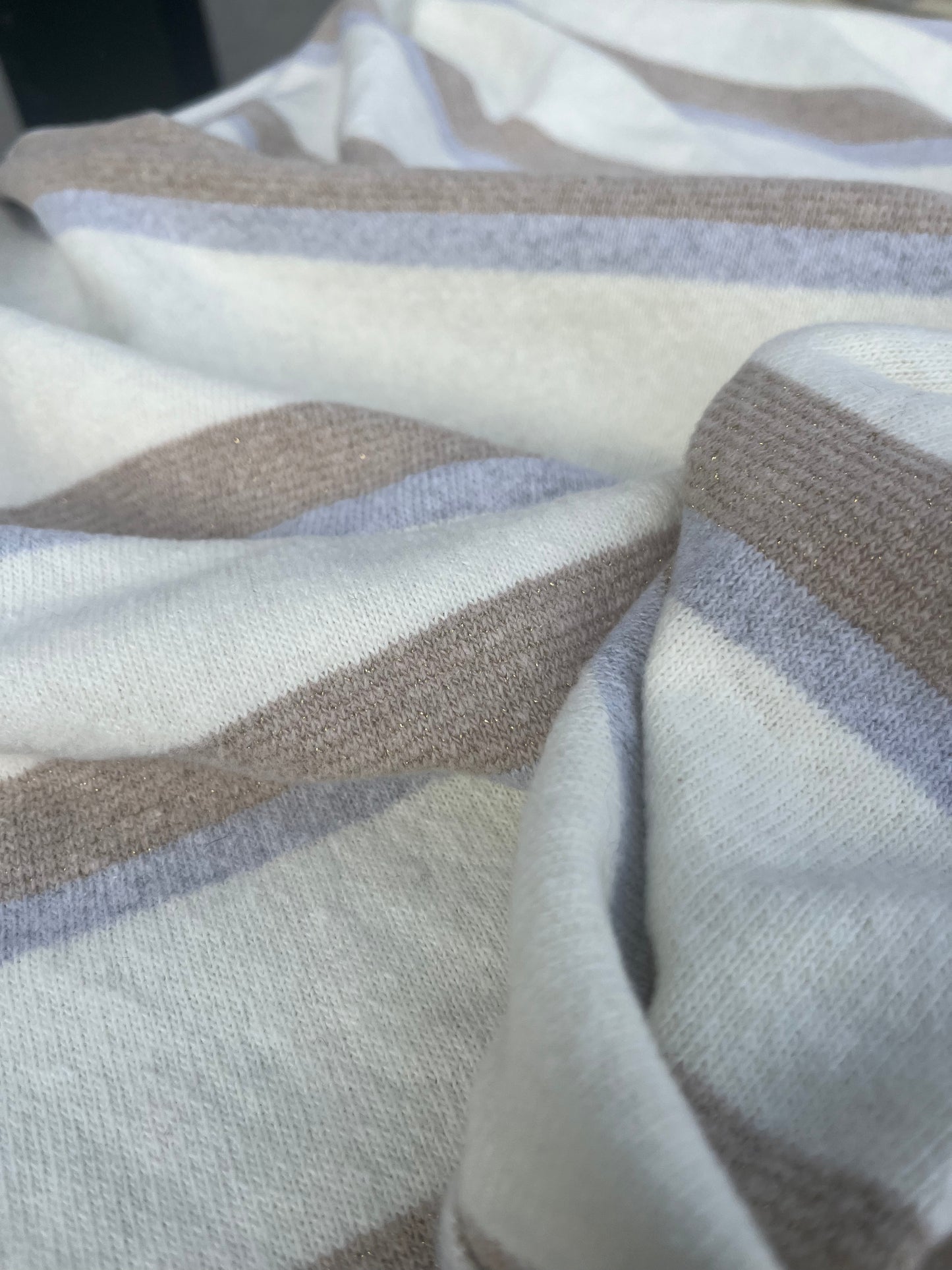 Blandine 038 soft jersey  lurex stripes