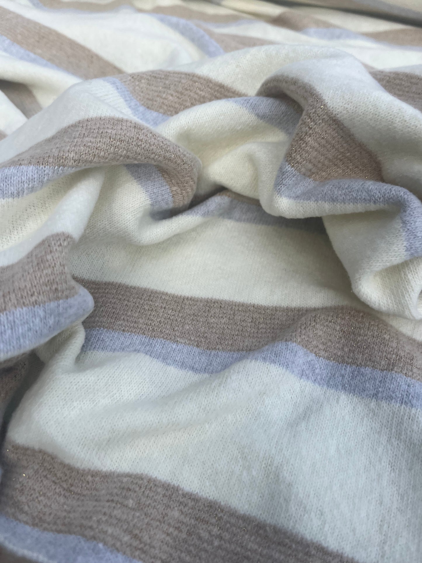 Blandine 038 soft jersey  lurex stripes