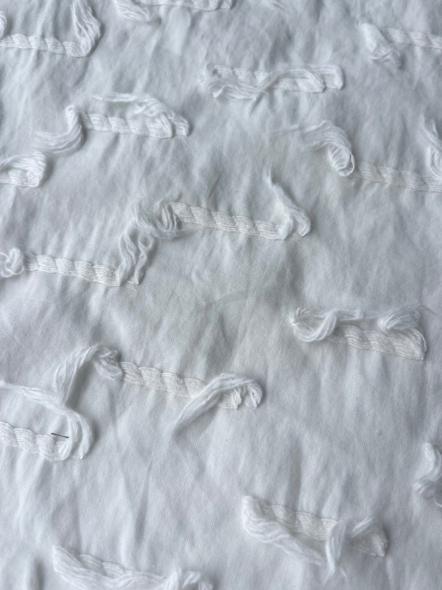 MAYA 003 light jacquard fil coupé white
