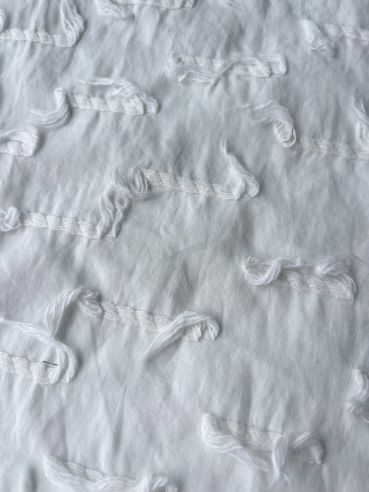 MAYA 003 light jacquard fil coupé white