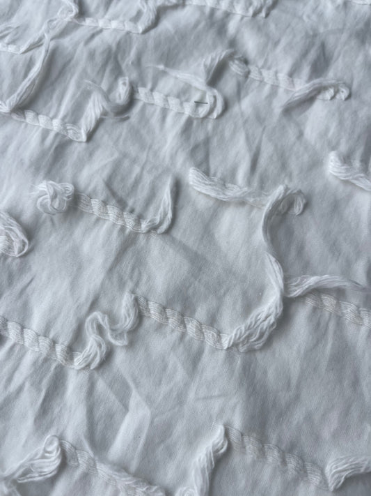 MAYA 003 light jacquard fil coupé white