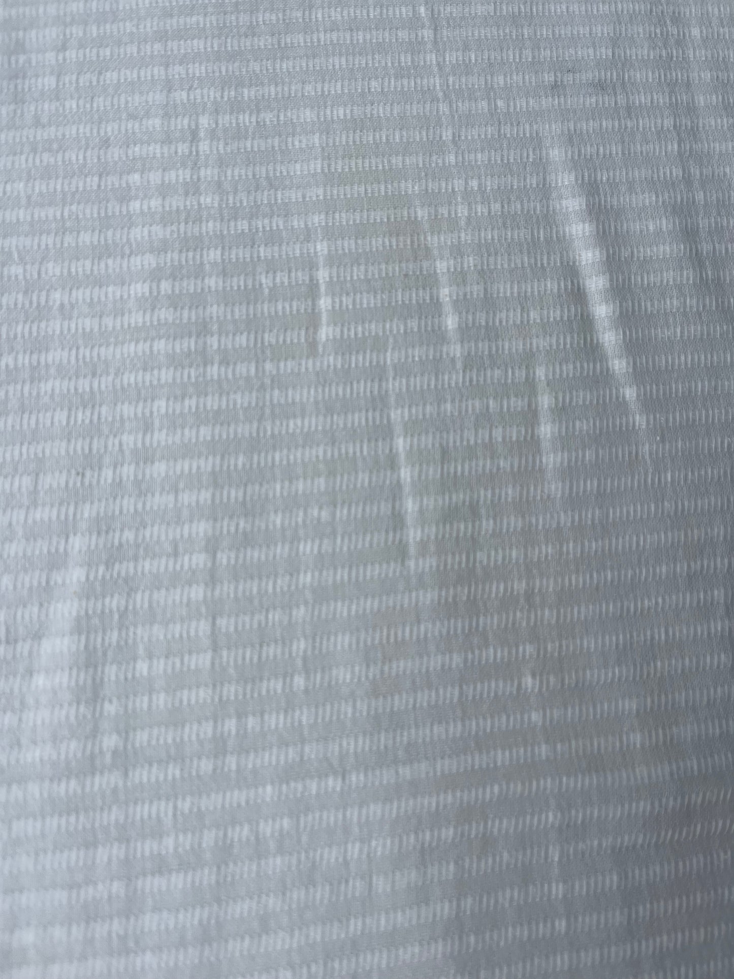 MAYA 004 Gauze jacquard stripe white