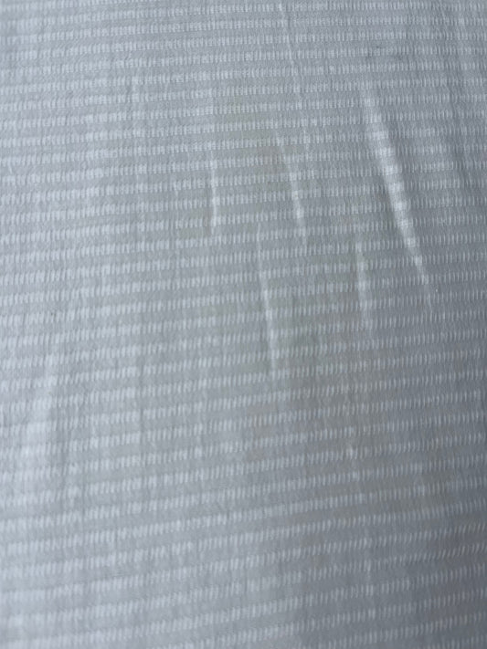MAYA 004 Gauze jacquard stripe white
