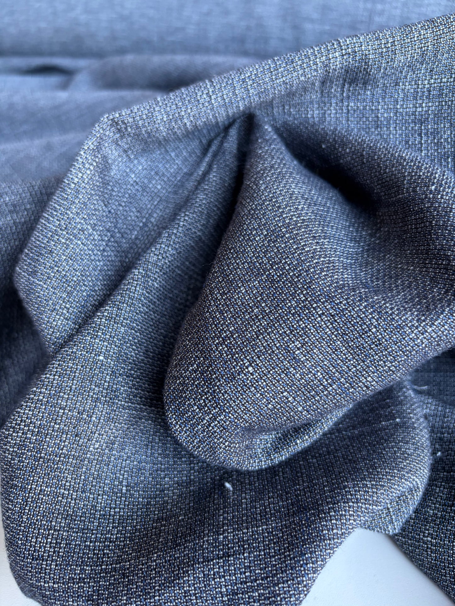 CELIA 043 linen/cotton panama indigo