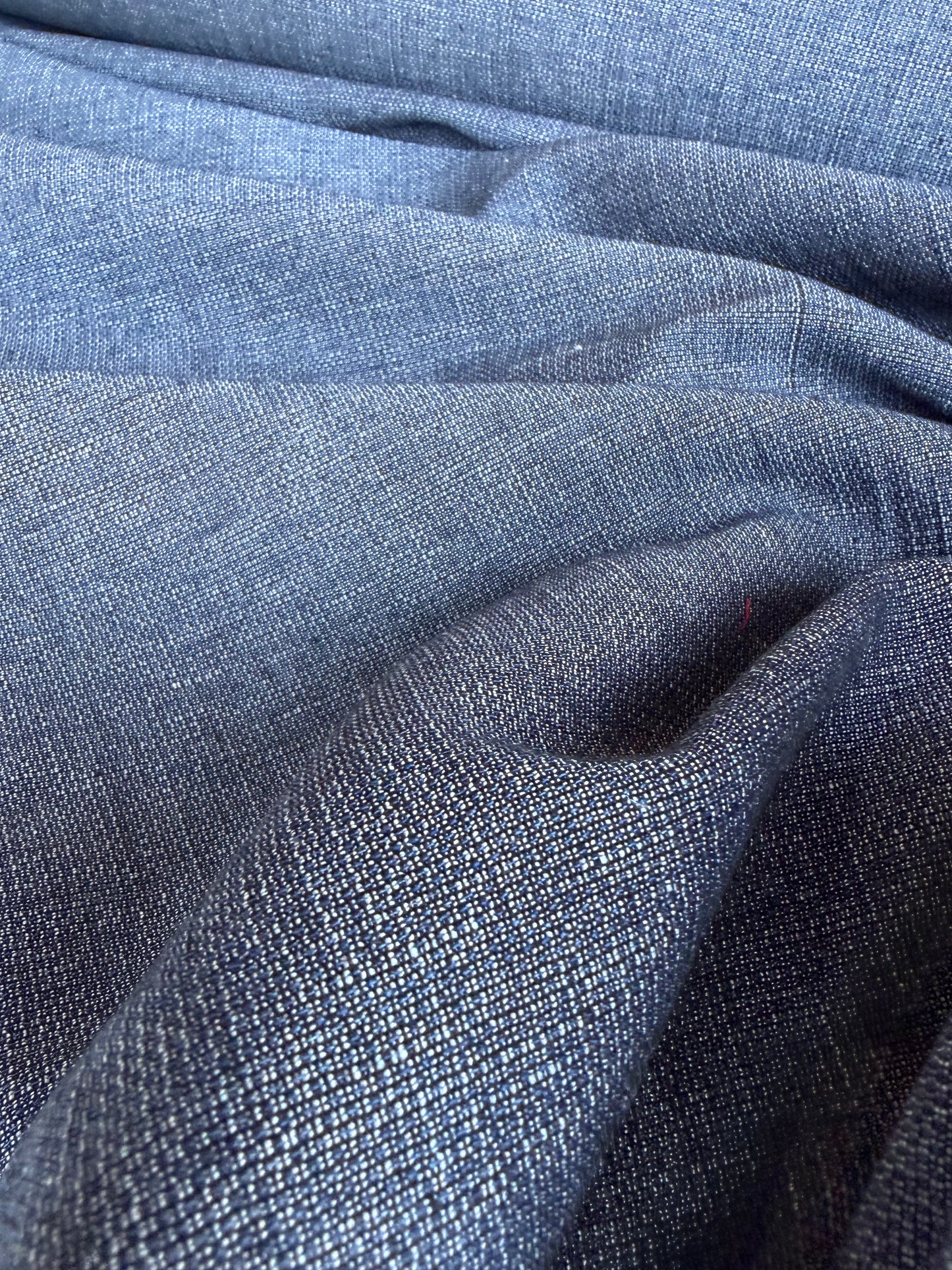 CELIA 043 linen/cotton panama indigo