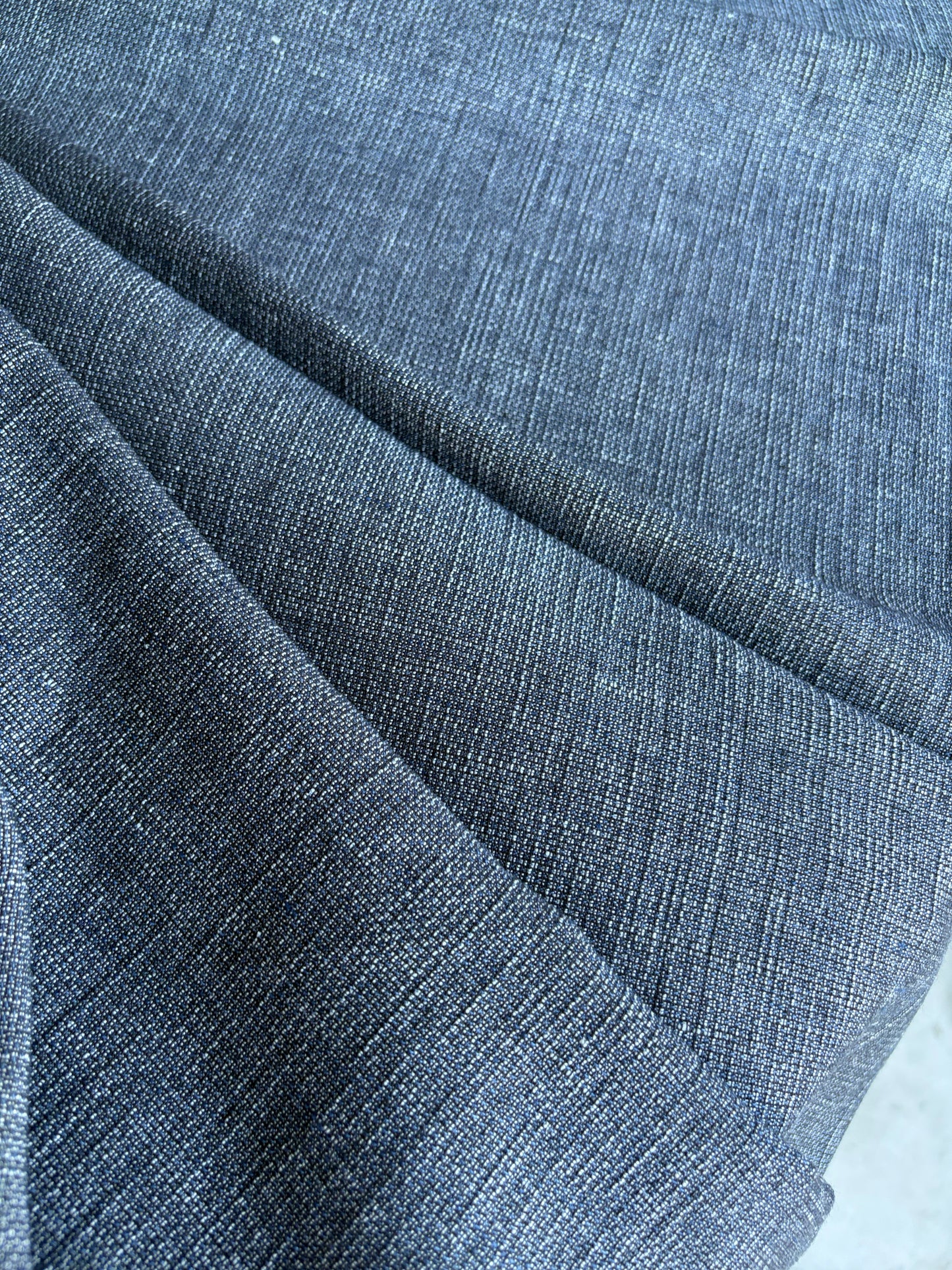CELIA 043 linen/cotton panama indigo