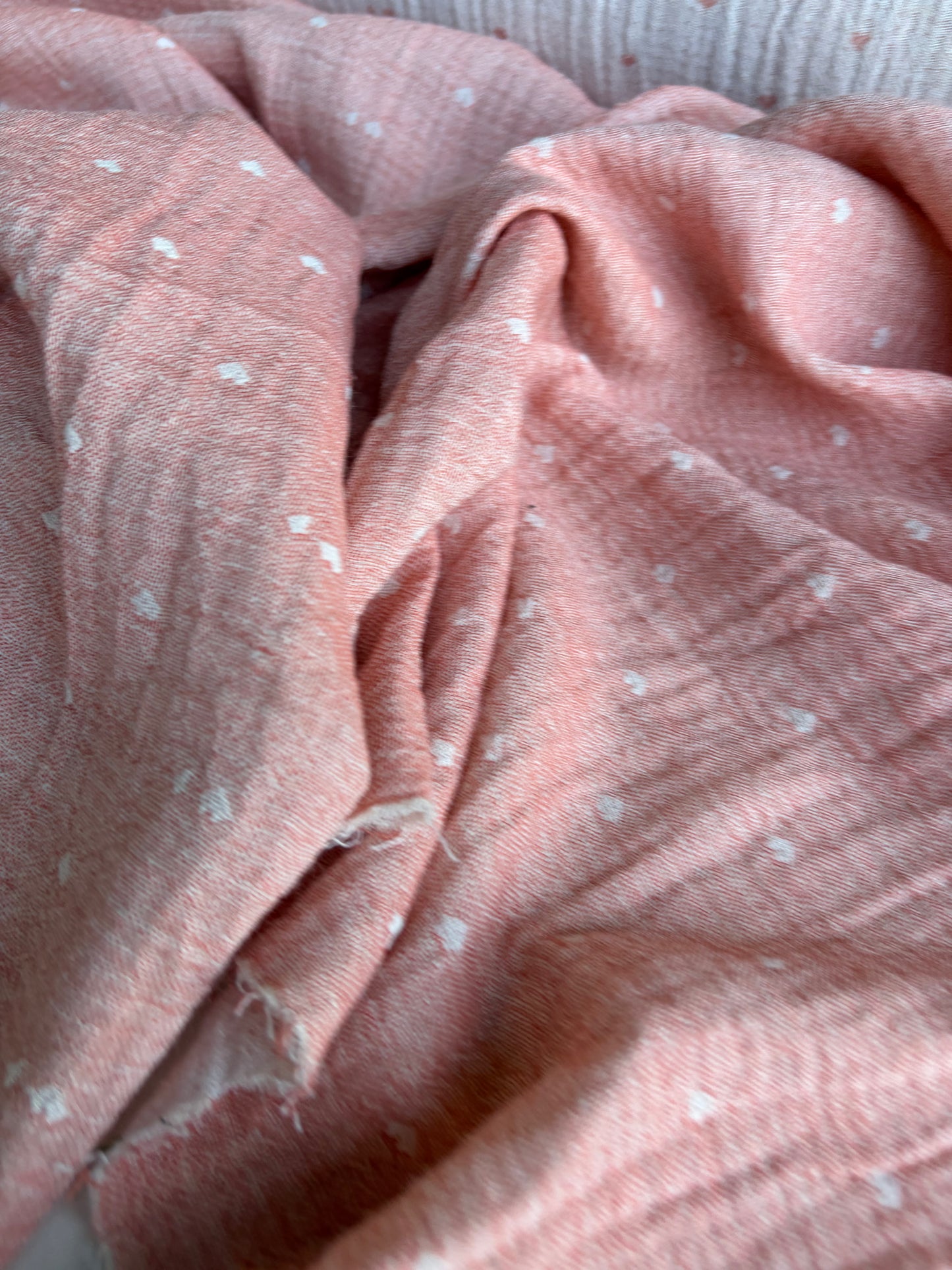 CELIA 044 double gauze embroidery pink