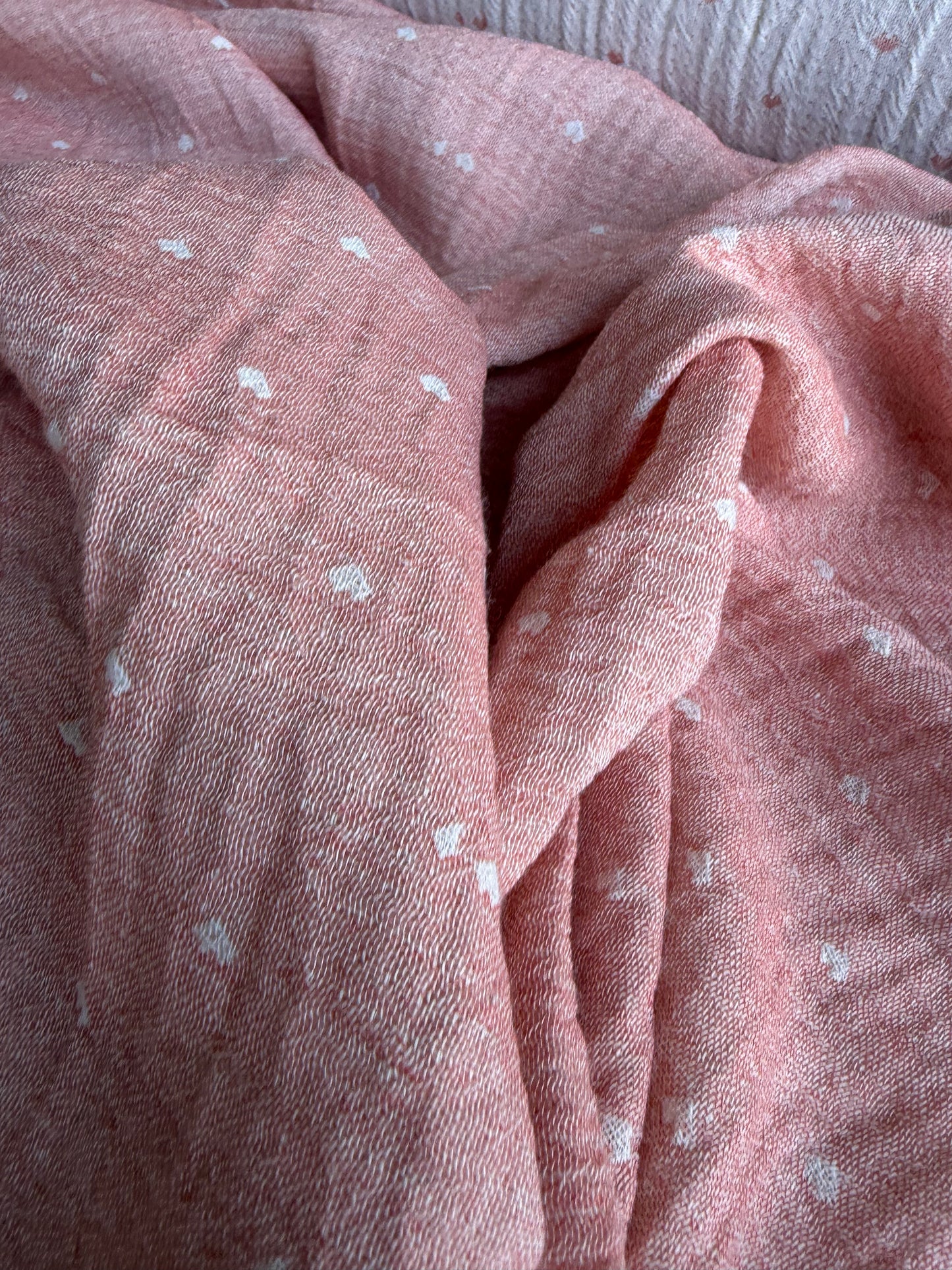 CELIA 044 double gauze embroidery pink