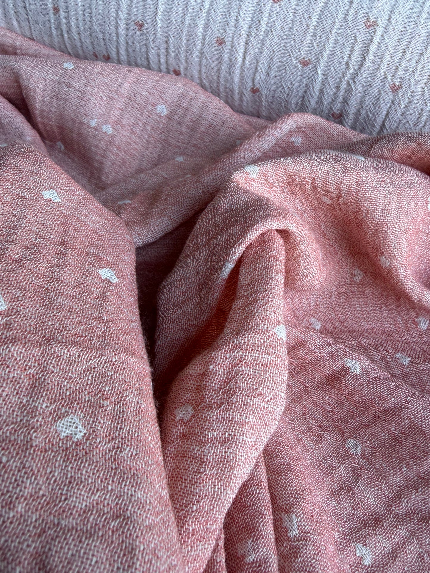 CELIA 044 double gauze embroidery pink