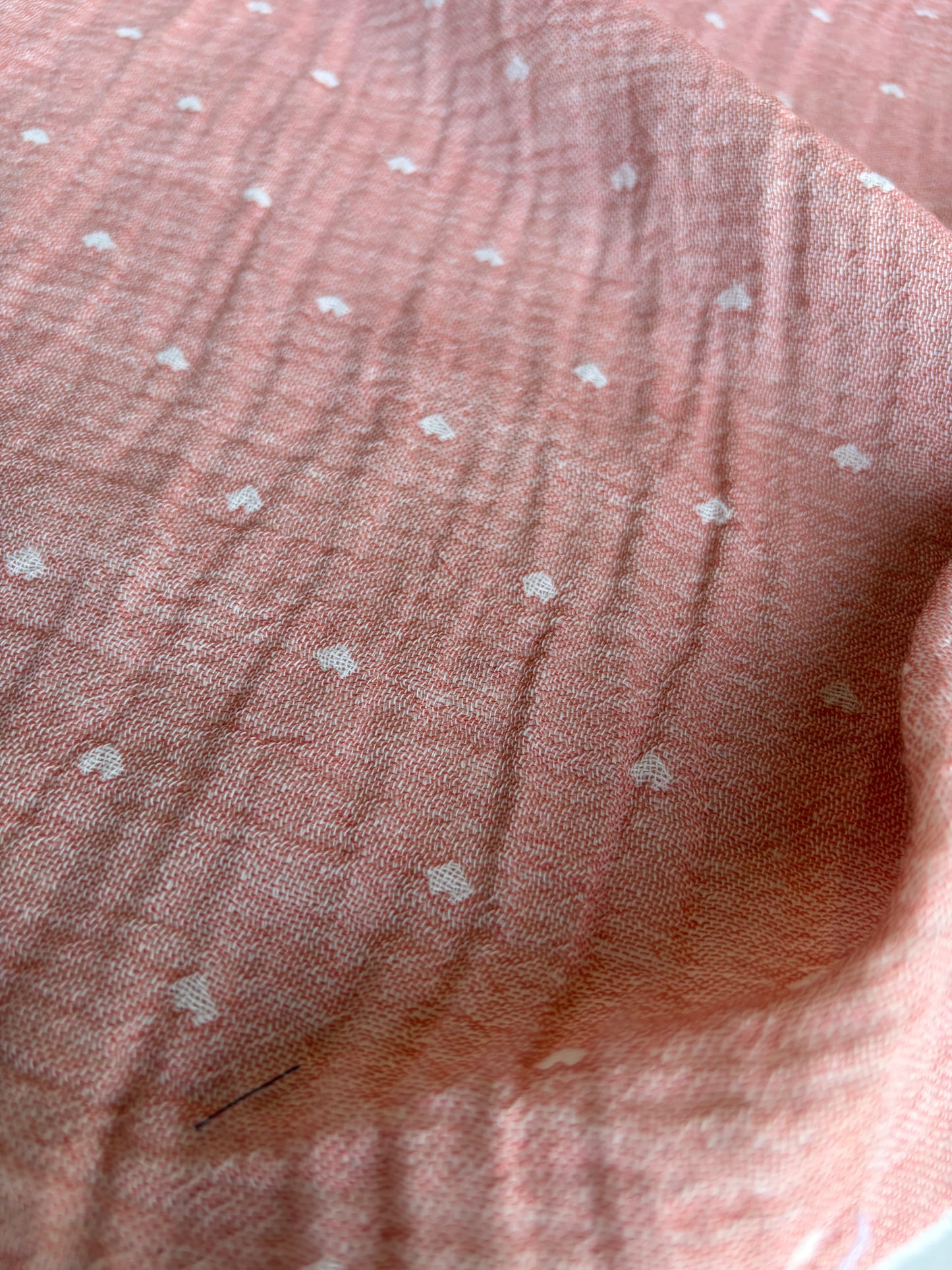 CELIA 044 double gauze embroidery pink