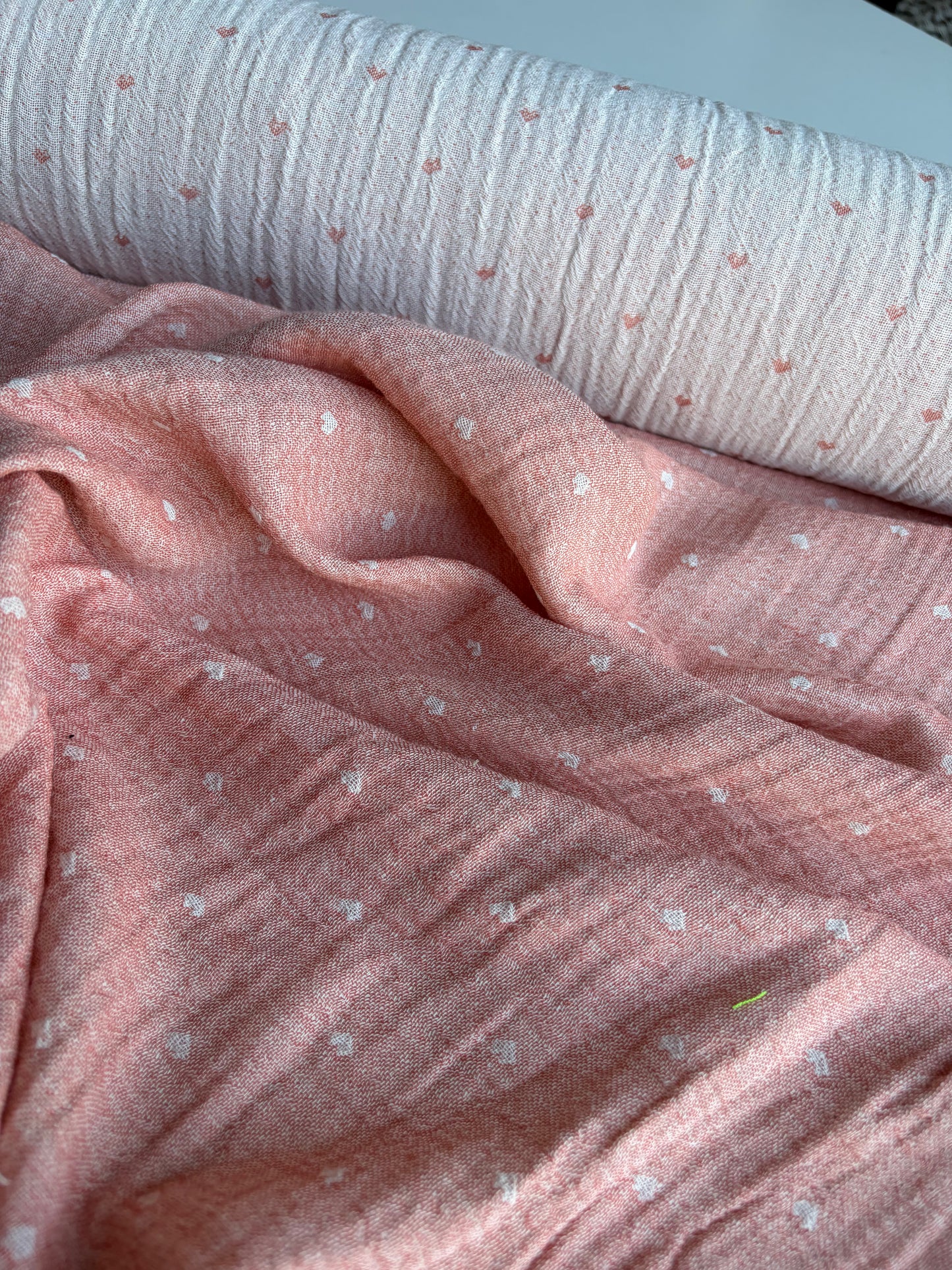CELIA 044 double gauze embroidery pink