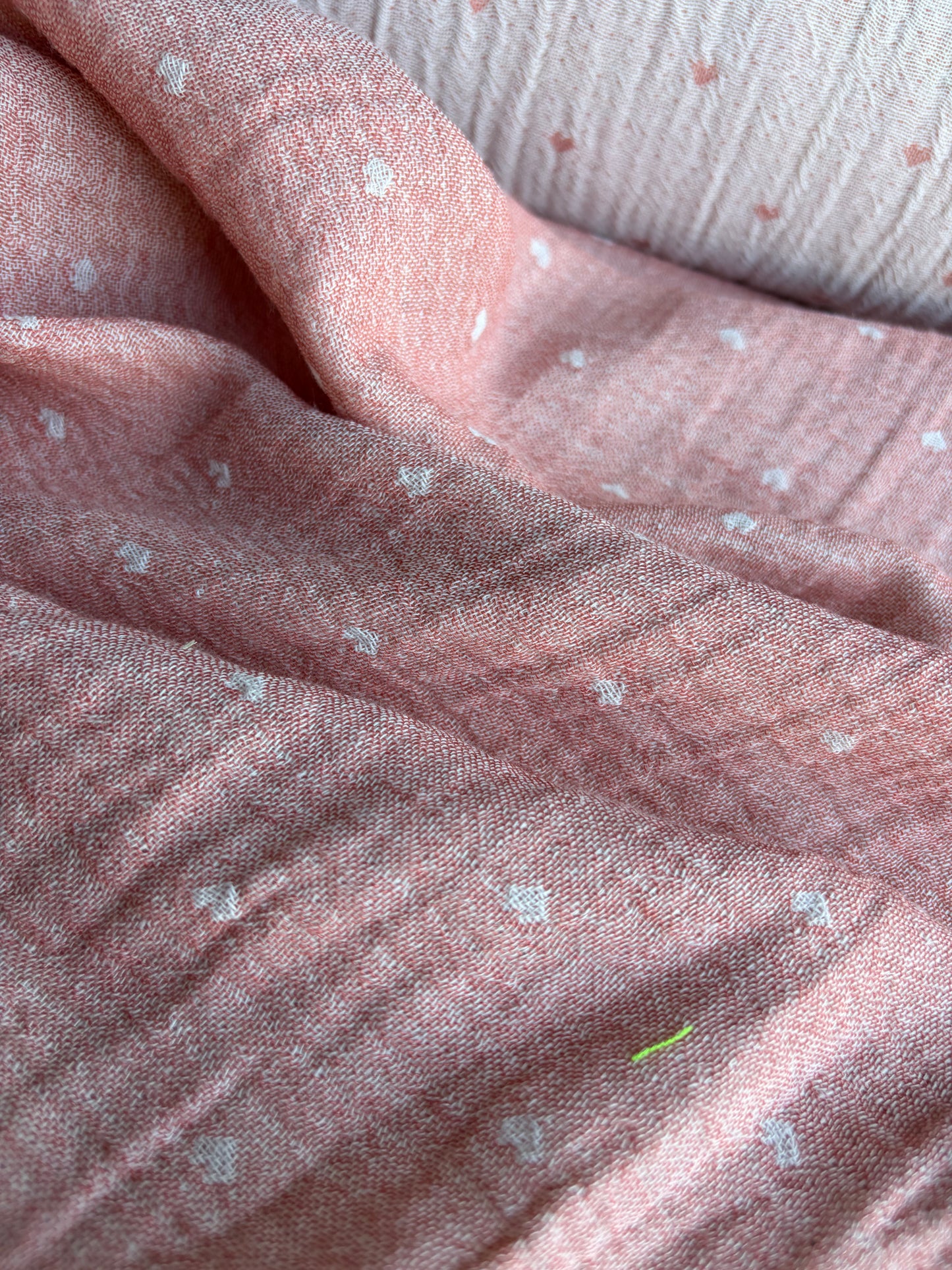 CELIA 044 double gauze embroidery pink