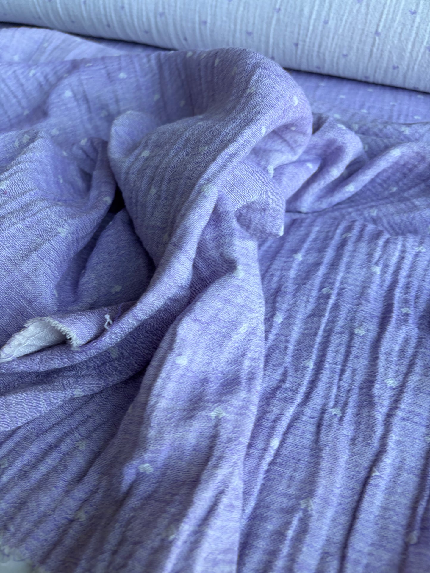 CELIA 045 double gauze embroidery lilac