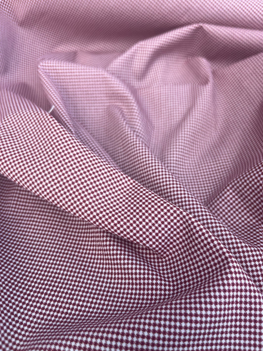 Blandine 044 heavy poplin print pepita check red/white