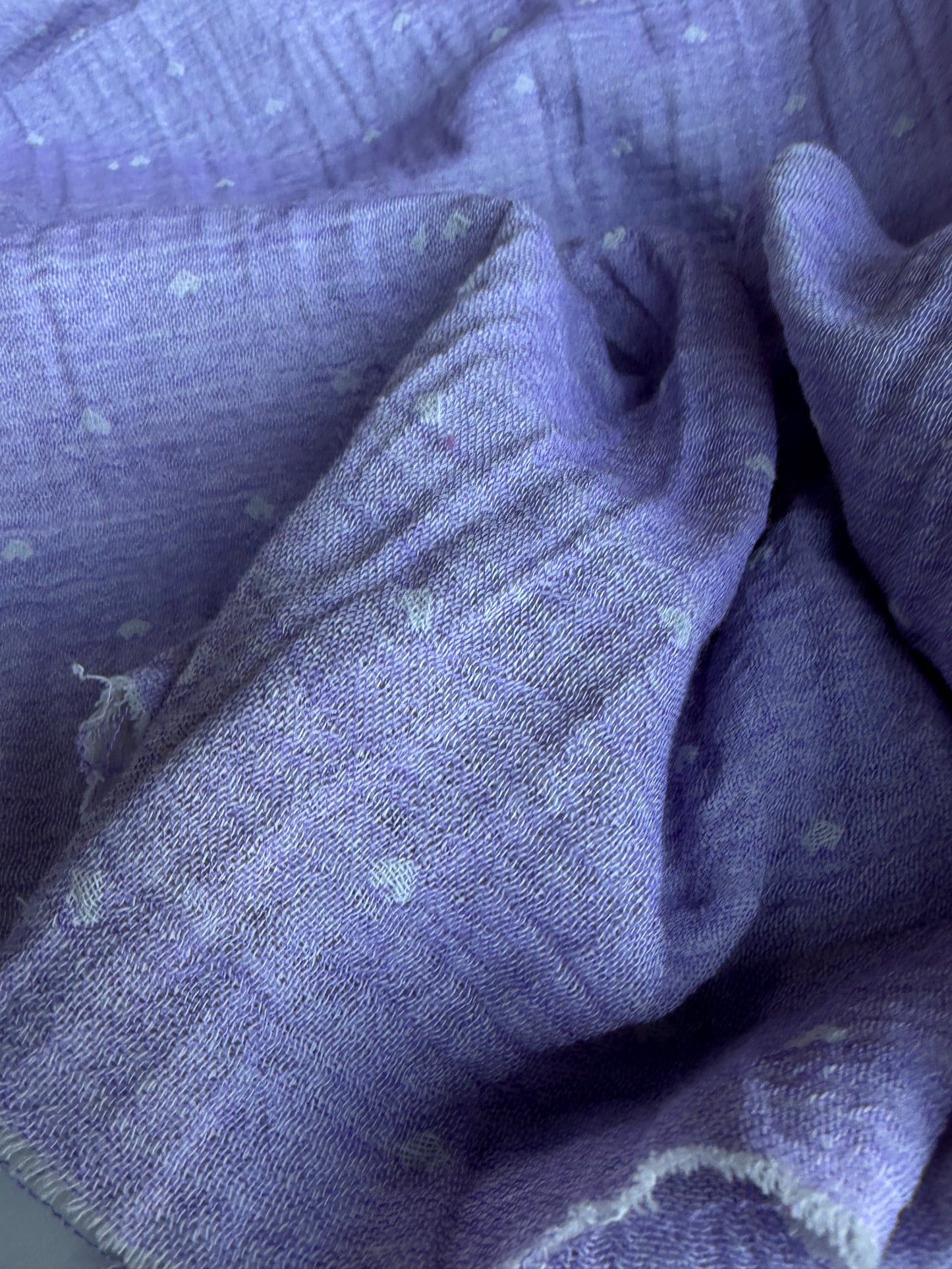 CELIA 045 double gauze embroidery lilac